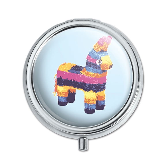 Donkey Pinata Colorful Funny Mexican Fiesta Cinco De Mayo Pill Box