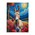thumbnail image 1 of Donkey With Roses 500Piece Adult Jigsaw Puzzle Challenging & Relaxing Brain Teaser Vibrant Artwork Unique Home Decor Great Gift For Puzzle Enthusiasts, 1 of 7