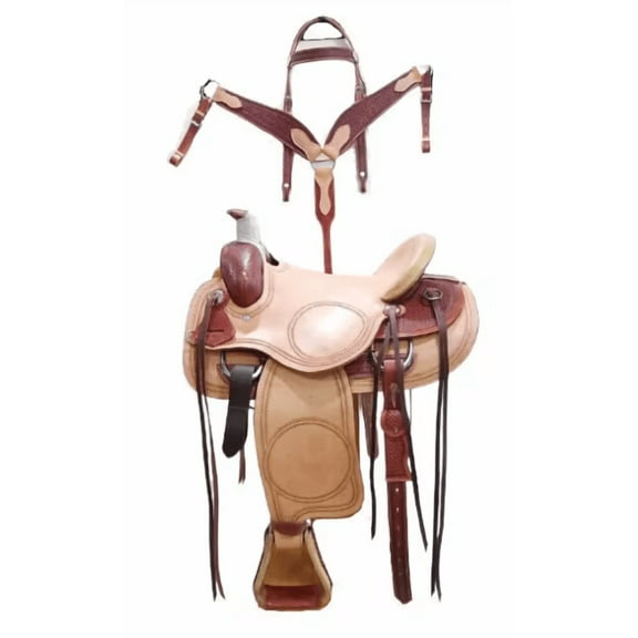 Donkey & mule Saddle set made by Sheesham Wood and Buffalo Drum Dyed Leather / mule carry saddle