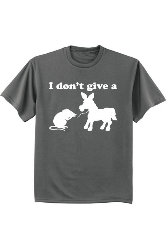 Donkey rat funny saying decal t-shirt Big and Tall tee for men
