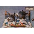 thumbnail image 1 of Donkeys Breakfast In Bed Poster Print By Mary Evans Picture Librarypeter & Dawn Cope Collection, 1 of 4