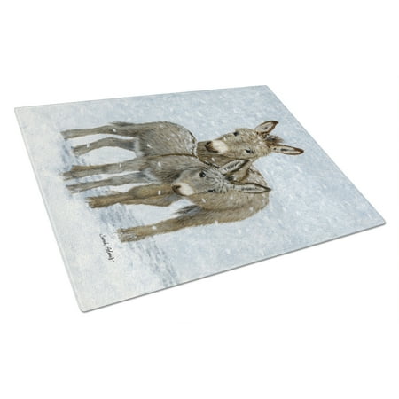 Donkeys Glass Cutting Board Large