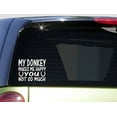 thumbnail image 1 of Donkeys Make Me Happy *I507* 6x6 inch Sticker decal burro mule, 1 of 1