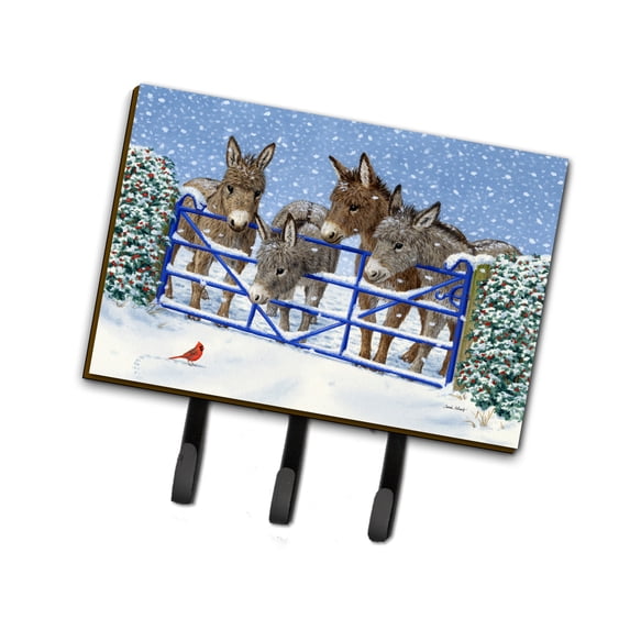 Donkeys and Cardinal Leash or Key Holder