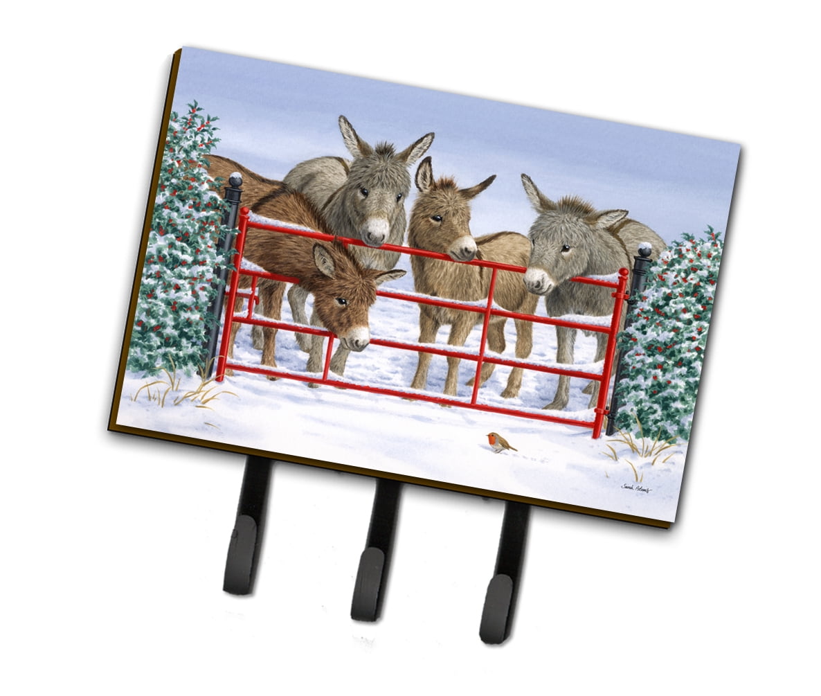 Caroline's Treasures Donkeys And Robin Leash Or Key Holder - Thumbnail 4