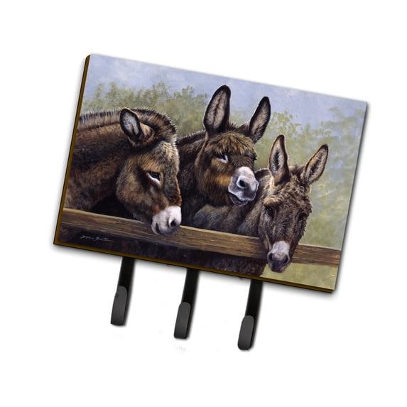Donkeys by Daphne Baxter Leash or Key Holder