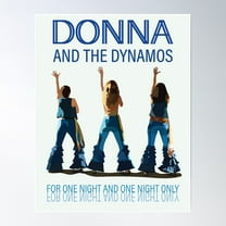 Donna And The Dynamos, For One Night And One Night Only Poster Wall Art, Modern Wall Decor For Living Room Bedroom, 12x18 UNFRAMED