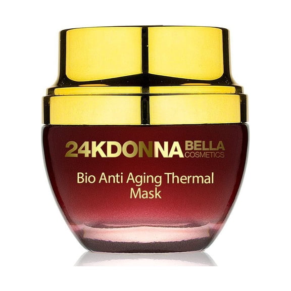 Donna Bella 24K Gold Bio Anti-Aging Thermal Mask - 50ml - Heated Ingredients Will Open Pores and Absorb Oils , Toxins and Dirt From Your Deep Skin Tissues