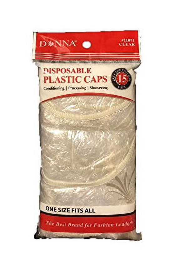 Disposable Plastic Cap, 15 Count