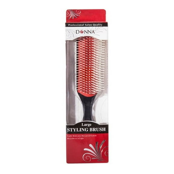 Donna Collection Large Styling Hair Brush, Black, 1 Ea