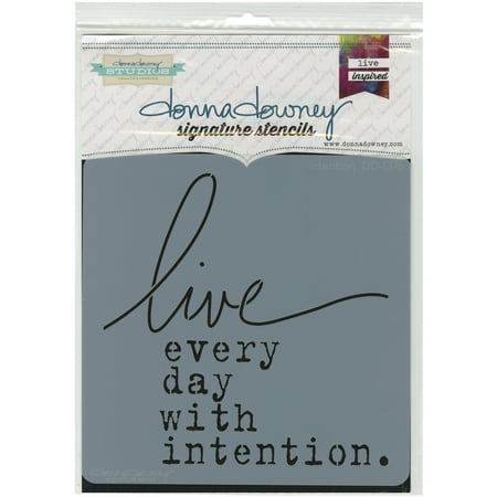 Donna Downey Signature Stencils 8.5X8.5-Intention