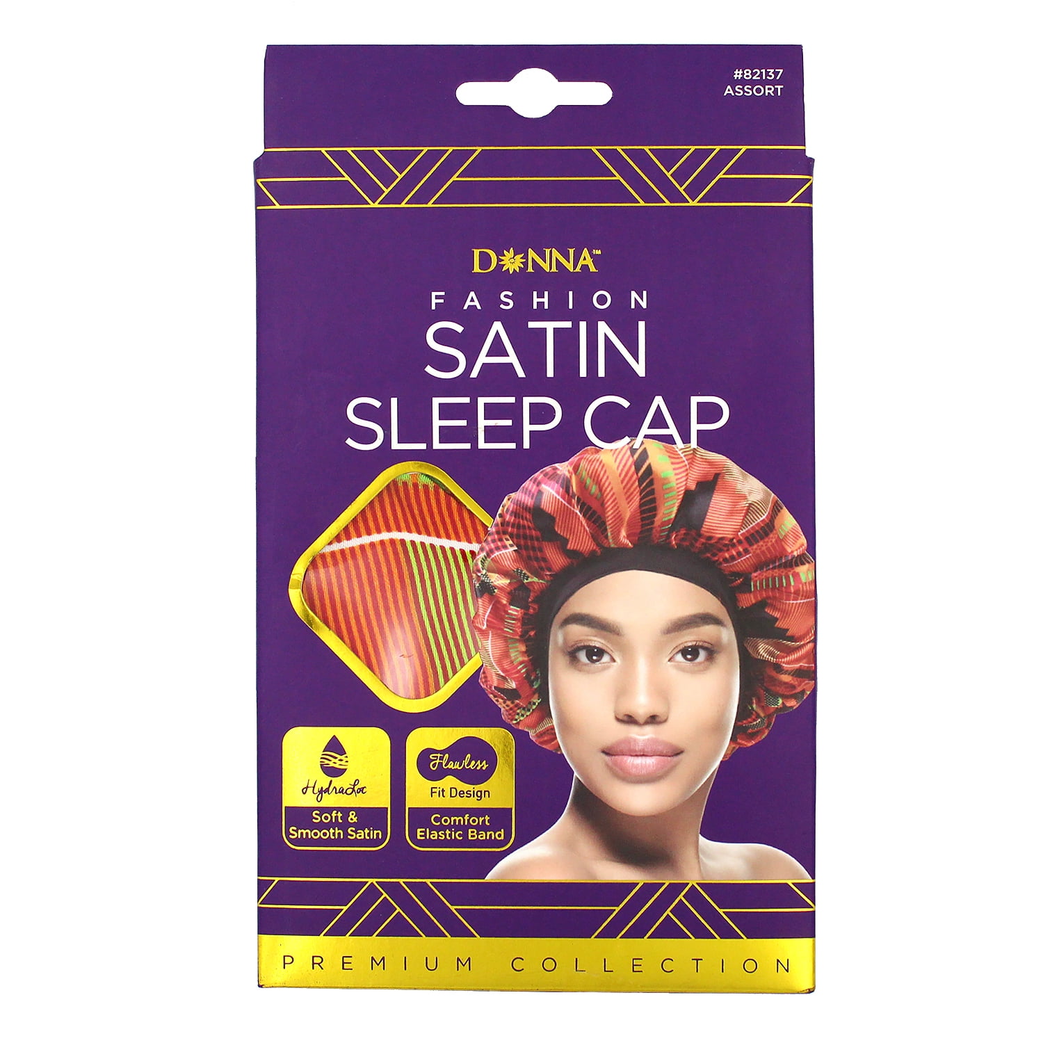 Donna Fashion Satin Sleep Cap, Premium Collection - Walmart.com