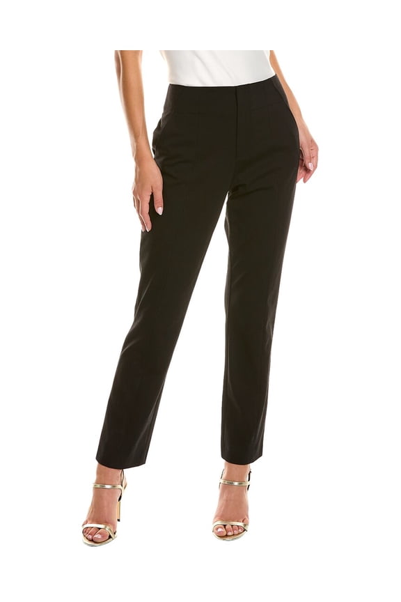 womens Straight Leg Trouser, 8, Black
