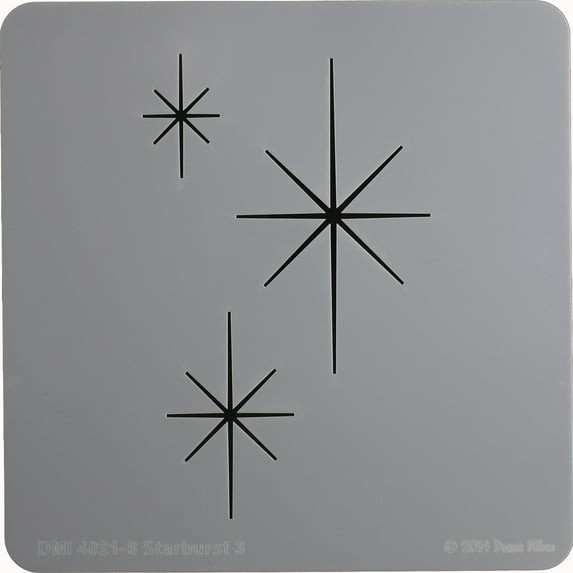 Donna Mibus Mid-Century Stencils 8"X8"-Starburst 3