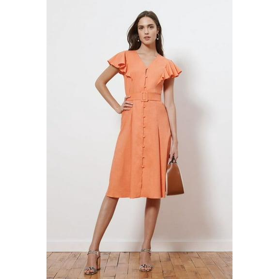 Donna Morgan Eva Flutter Midi