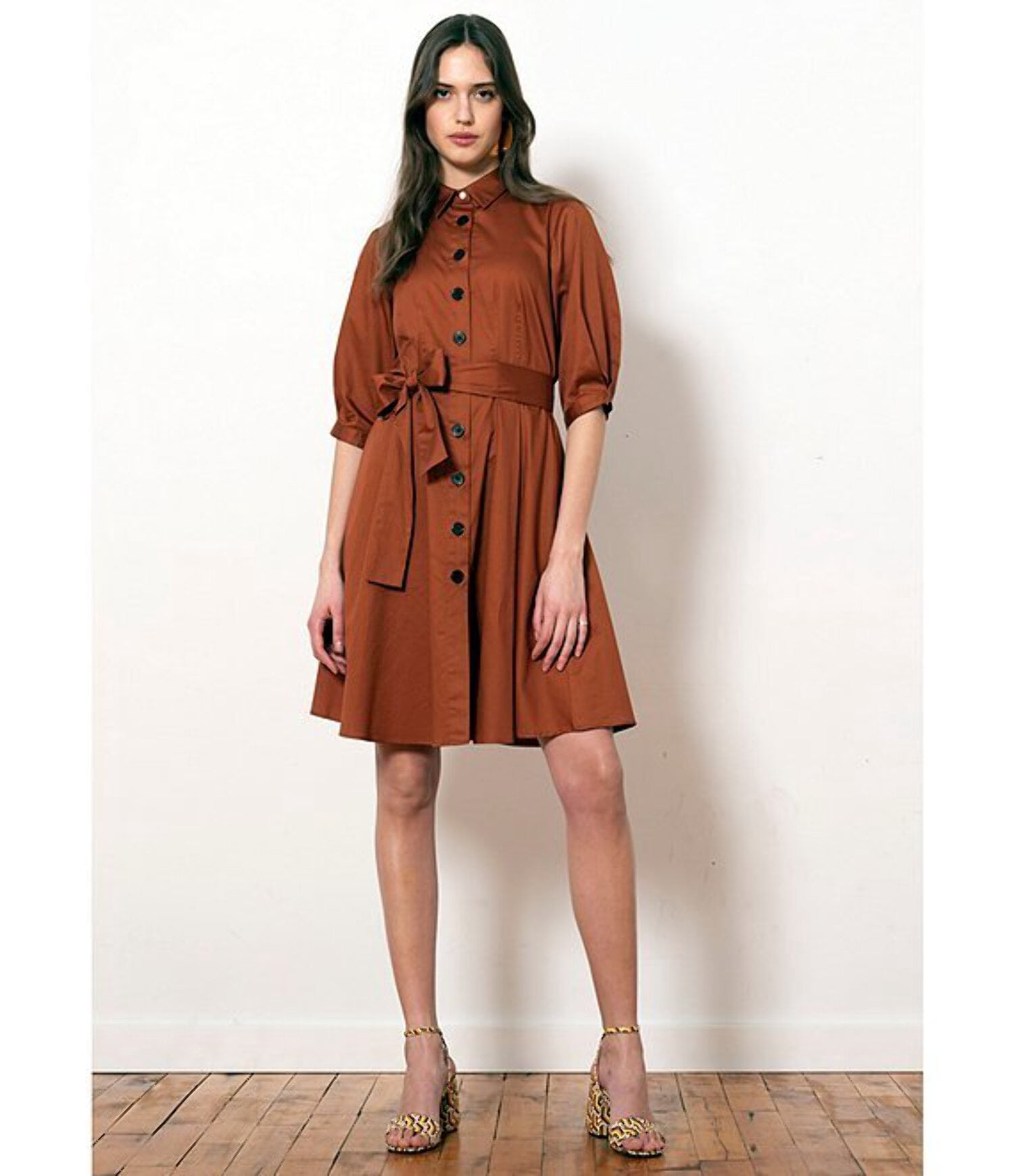 donna morgan shirt dress Donna Morgan Belted Shirtdress
