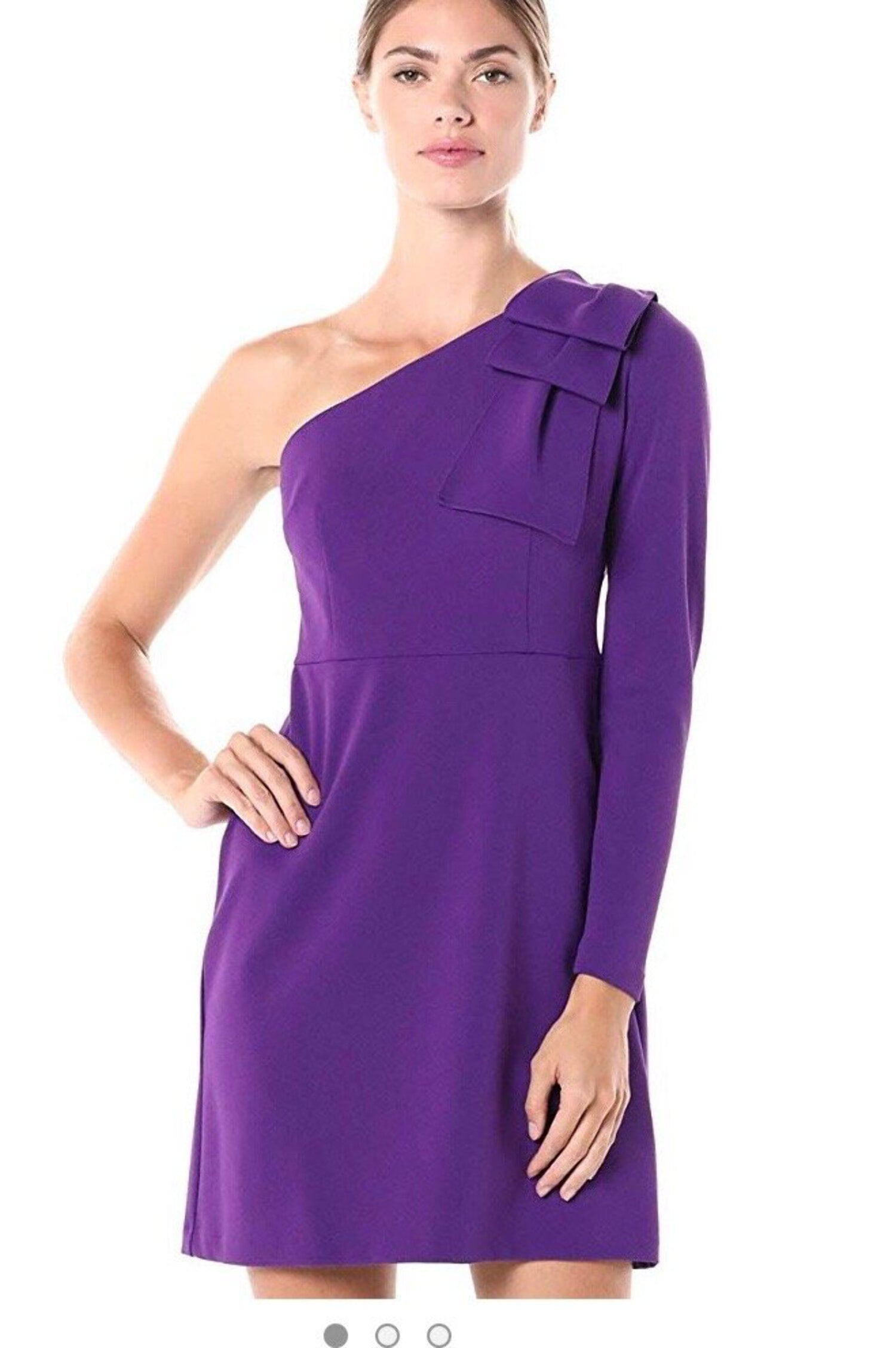 donna morgan one shoulder dress Donna Morgan Ruched One Shoulder Chiffon Gown Size 22W NWOT