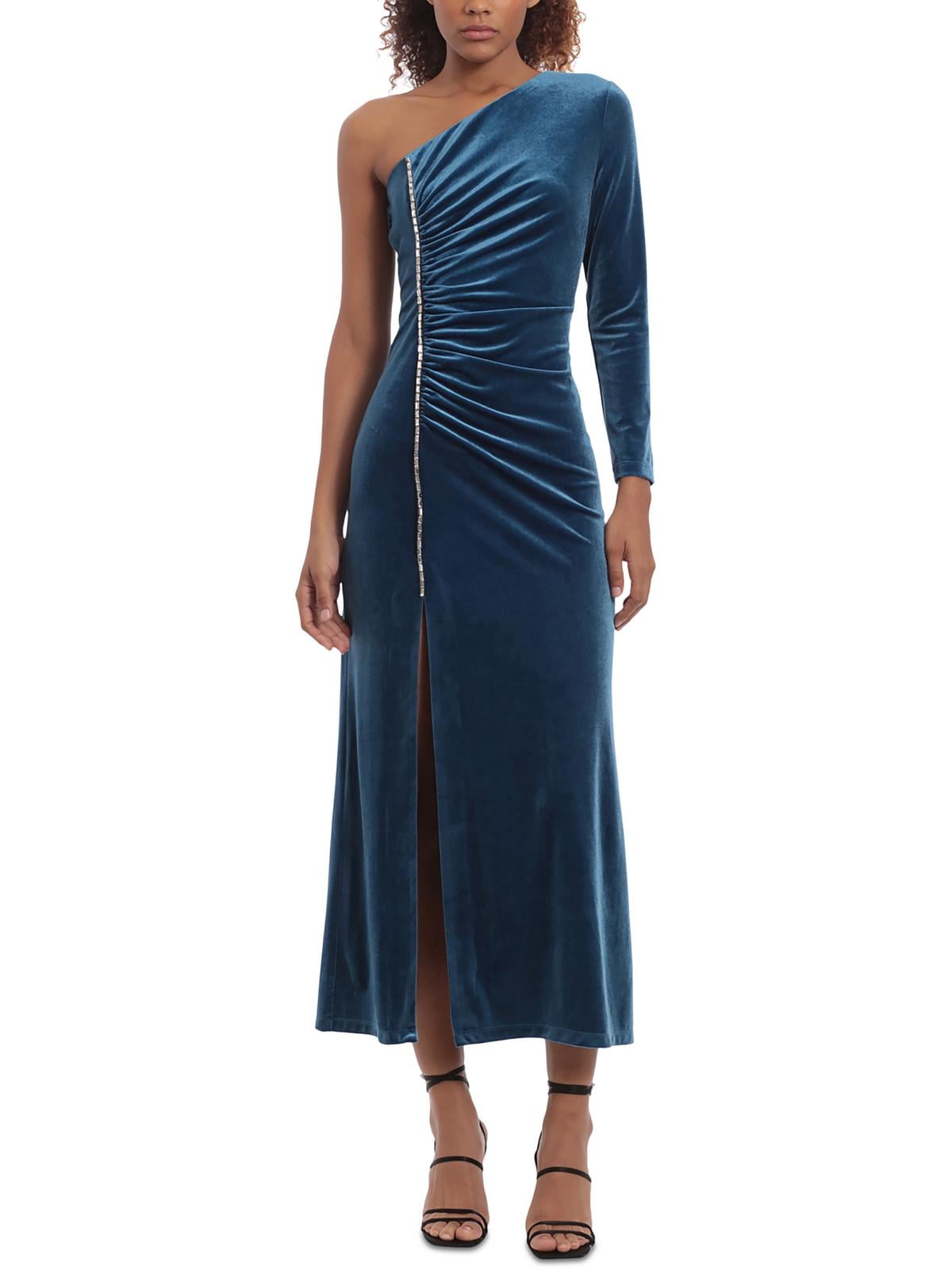 Donna Morgan Womens Velvet Mid-Calf Midi Dress - Walmart.com