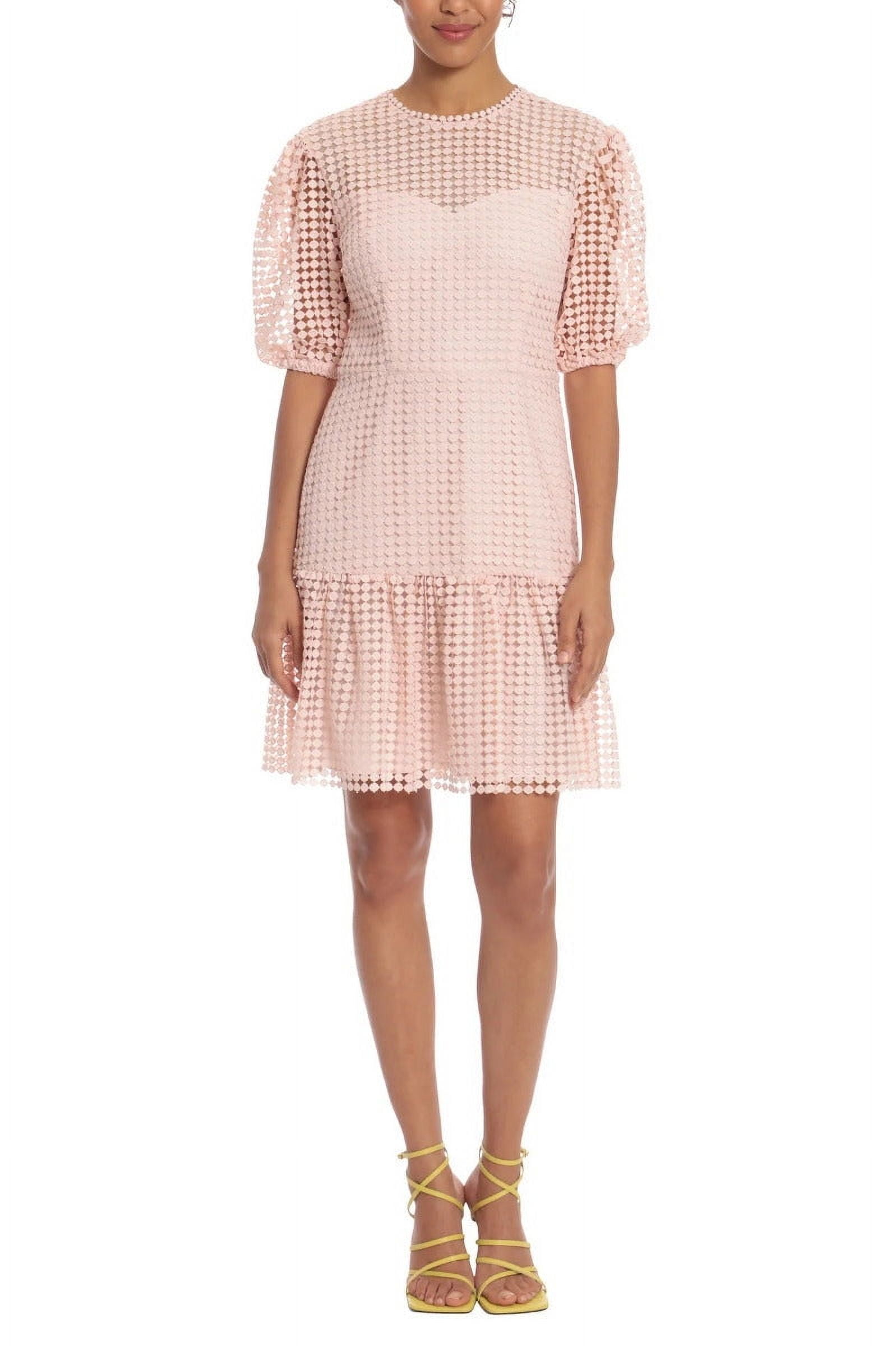 Donna Morgan womens Circle Crochet Lace Mini Dress, 4 - Walmart.com