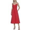 thumbnail image 1 of Donna Morgan womens  Midi Dress, 14, Red, 1 of 3