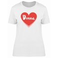 thumbnail image 1 of Donna On Red Heart Tee Women's -Image by Shutterstock, 1 of 2