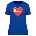 thumbnail image 1 of Donna On Red Heart Tee Women's -Image by Shutterstock, 1 of 1