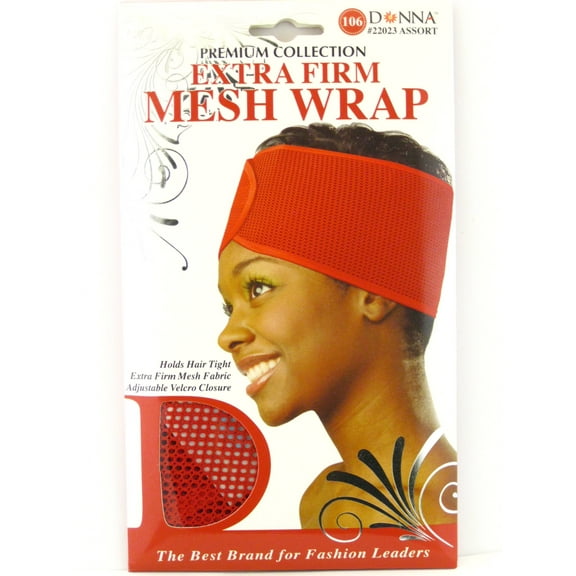 Donna Premium Collection Adult Female Extra Firm Mesh Wrap Hat - Red