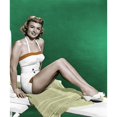 thumbnail image 1 of Donna Reed - Posed on Towel Color Photo Print (8 x 10), 1 of 1