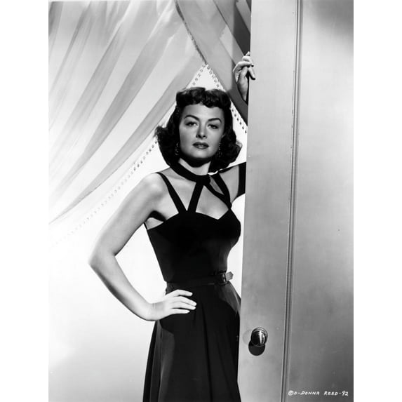 Donna Reed on a Dress with Hand on Waist Photo Print (8 x 10)