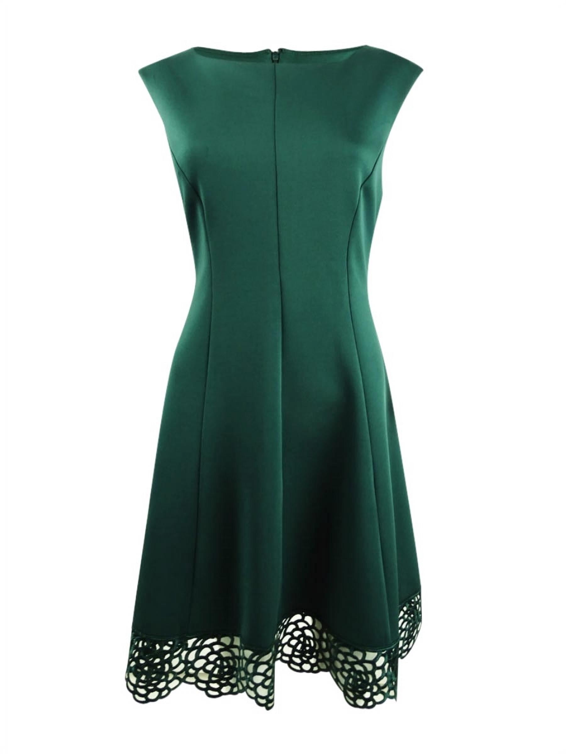 Donna Ricco Women's Scuba Fit & Flare Dress (14, Hunter) - Walmart.com Donna Ricco Women's Scuba Fit & Flare Dress (14, Hunter) - Walmart.com