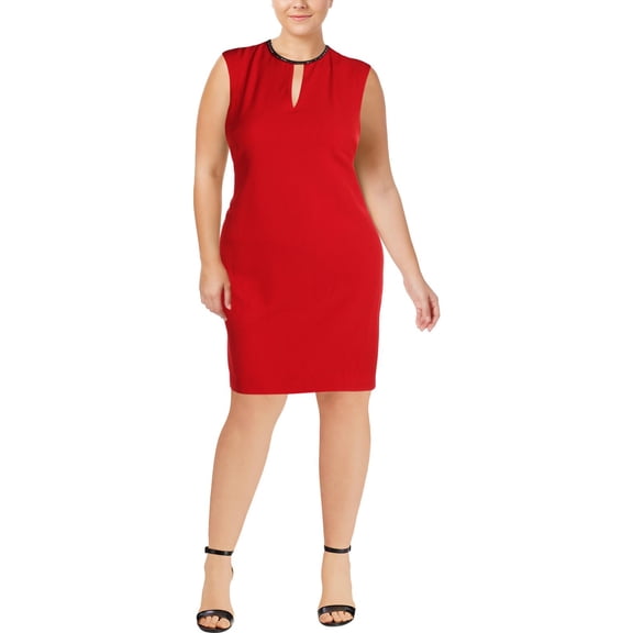 Donna Ricco Womens Sleeveless Above Knee Wear to Work Dress