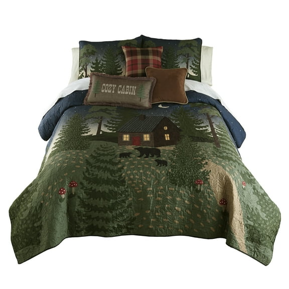 Donna Sharp Bear Cottage UCC Queen 3PC Quilt Set