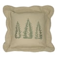 thumbnail image 1 of Donna Sharp Bear Creek Embroidered Quilted Cotton Square Tree Throw Pillow, 1 of 5