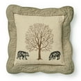 thumbnail image 1 of Donna Sharp Bear Creek Embroidered Pieced Cotton Square Bear Throw Pillow, 1 of 6