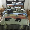 thumbnail image 1 of Donna Sharp Bear Lake Twin Pieced Cotton Lodge Quilt, 1 of 4