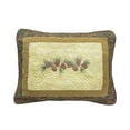 thumbnail image 1 of Donna Sharp Cabin Raising Pine Cone Decorative Standard Sham Cotton Embroidered, 1 of 5