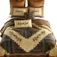 thumbnail image 1 of Donna Sharp Cabin Raising Pine Cone Pieced Cotton Embroidered Full/Queen Lodge Quilt, 1 of 8