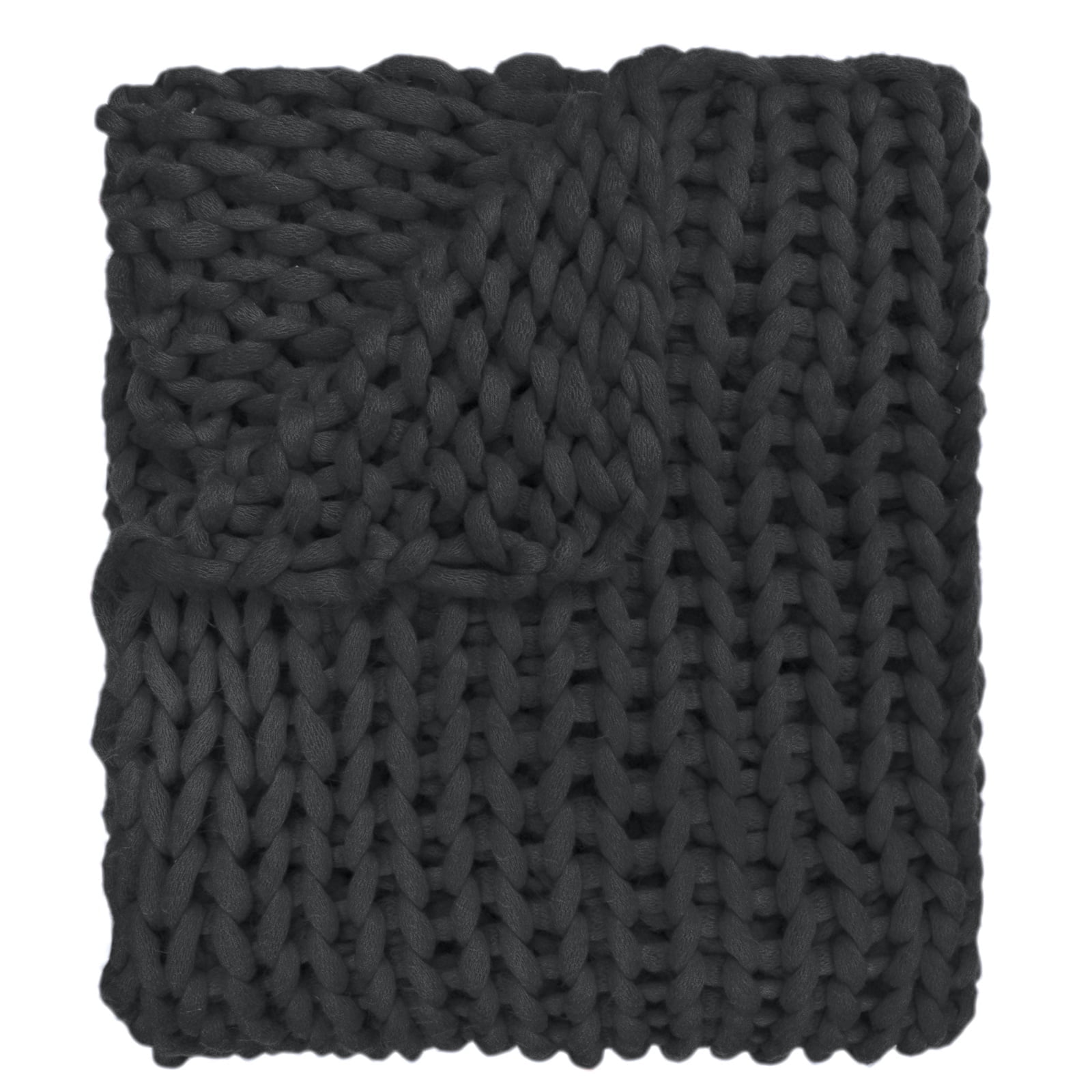 Sage Green Chunky Knit Wool Baby Throw Blanket