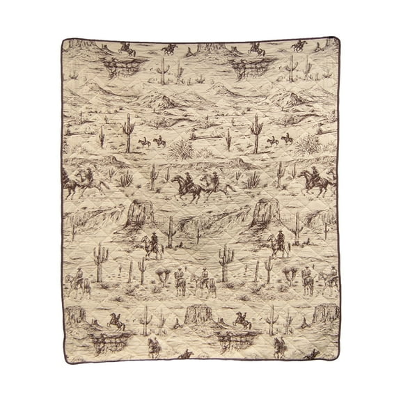 Donna Sharp Cowboy Decorative Cotton Throw