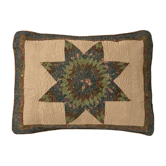 Donna Sharp Forest Star Pieced Cotton Lodge Pillow Standard Sham