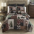 thumbnail image 1 of Donna Sharp Greenwood Patch UCC 3PC Queen Quilt Set, 1 of 7