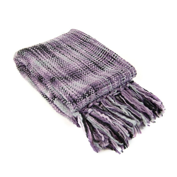 Donna Sharp Heritage Woven Throw Purple