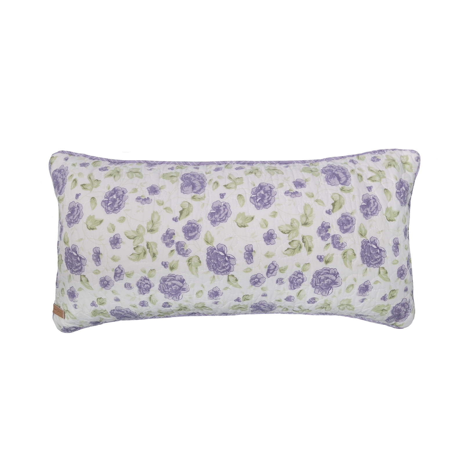 Lavender Rose Rectangular Cotton Decorative Throw Pillow