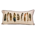 thumbnail image 1 of Donna Sharp Mojave Red Feather Decorative Pillow - Southwest Rectangle Décor Pillow - Machine washable, 1 of 7