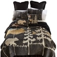 thumbnail image 1 of Donna Sharp Moonlit Bear Cotton King Lodge Quilt, 1 of 6