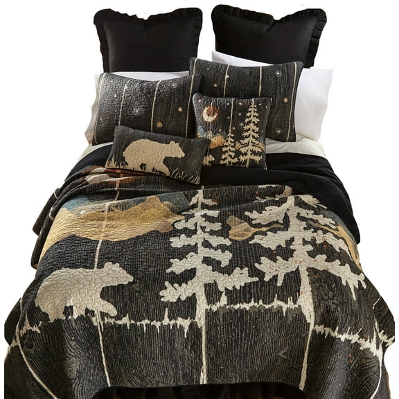 Donna Sharp Moonlit Bear Cotton King Lodge Quilt