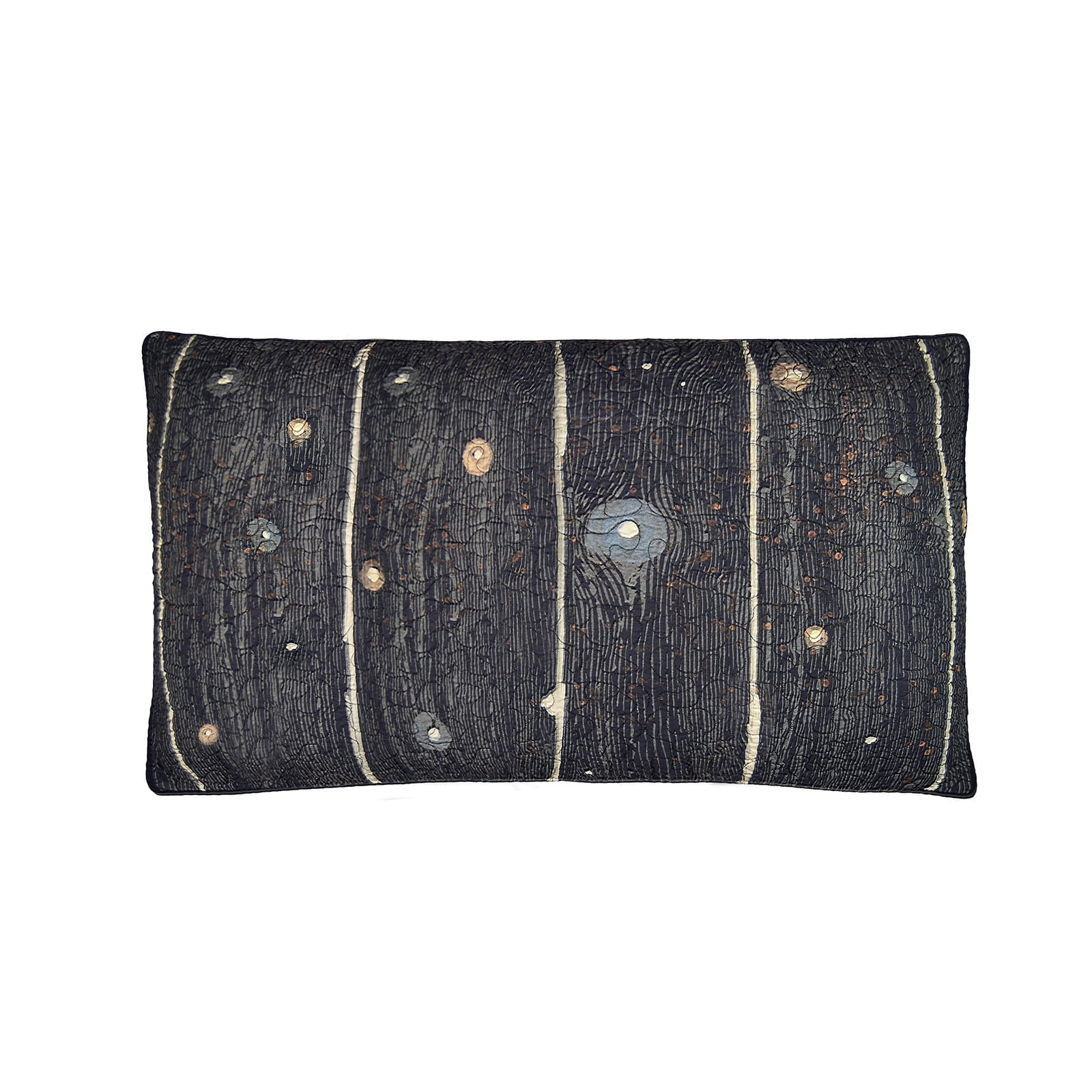 King Size Charcoal Cotton Polyester Rustic Pillow Sham