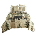 thumbnail image 1 of Donna Sharp Painted Bear 3PC UCC King Quilted Set, 1 of 8