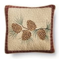 thumbnail image 1 of Donna Sharp Pine Lodge Lodge Decorative Throw Pillow with Pine Branch Pattern - Square, 1 of 8