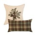 thumbnail image 1 of Donna Sharp Pine Star 2PC Pieced & Embroidered Cotton Decorative Pillow Set, 1 of 6